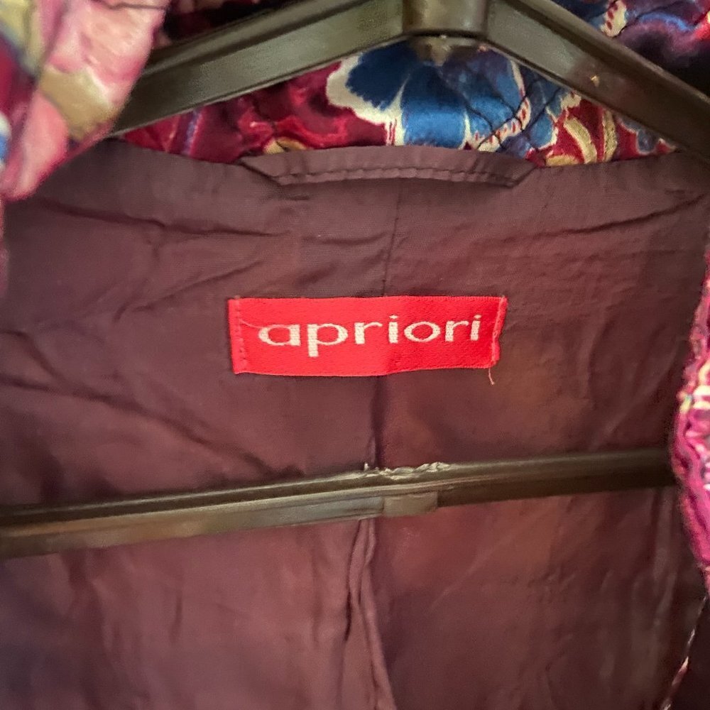 Apriori quilted jacket Floral Satin size 12 - Picture 9 of 10